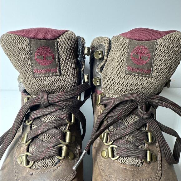 Timberland 9505A Norwood Mid Waterproof Hiking Boots Women’s Size 9 Dark Brown - Picture 5 of 11